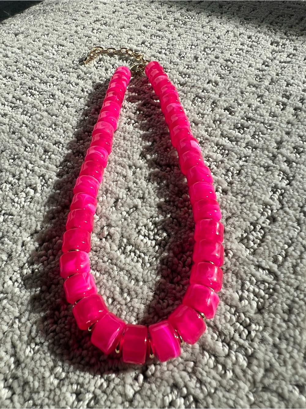 Bright Pink Statement Necklace - Women Jewelry
